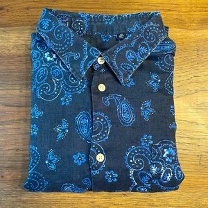 Saks Fifth Avenue Linen Paisley XL